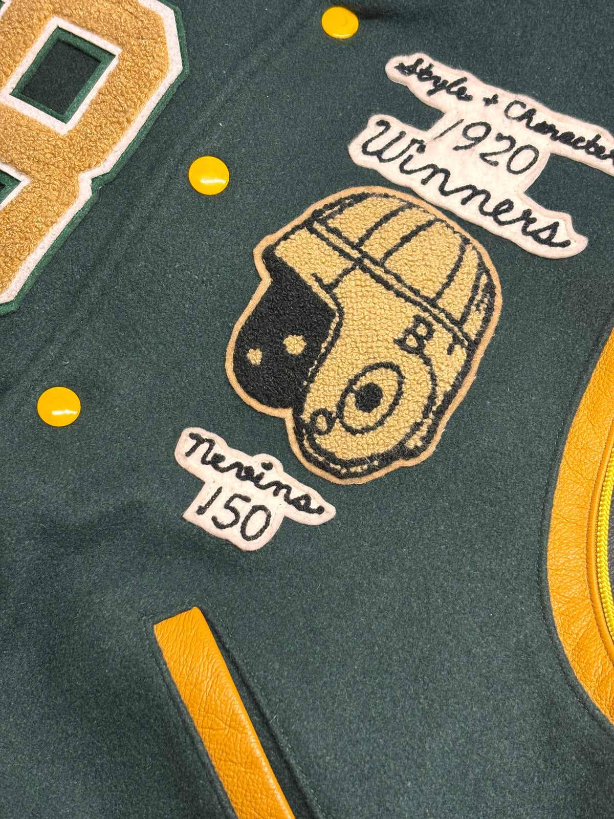 Rare Vintage BKc “Green Ivy” Varsity Jacket