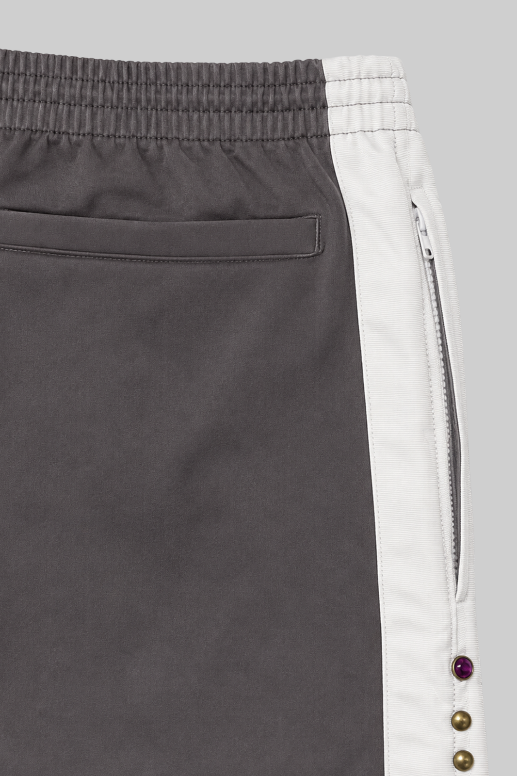 Vintage Heavy Charcoal Studded Leroy Track Pant