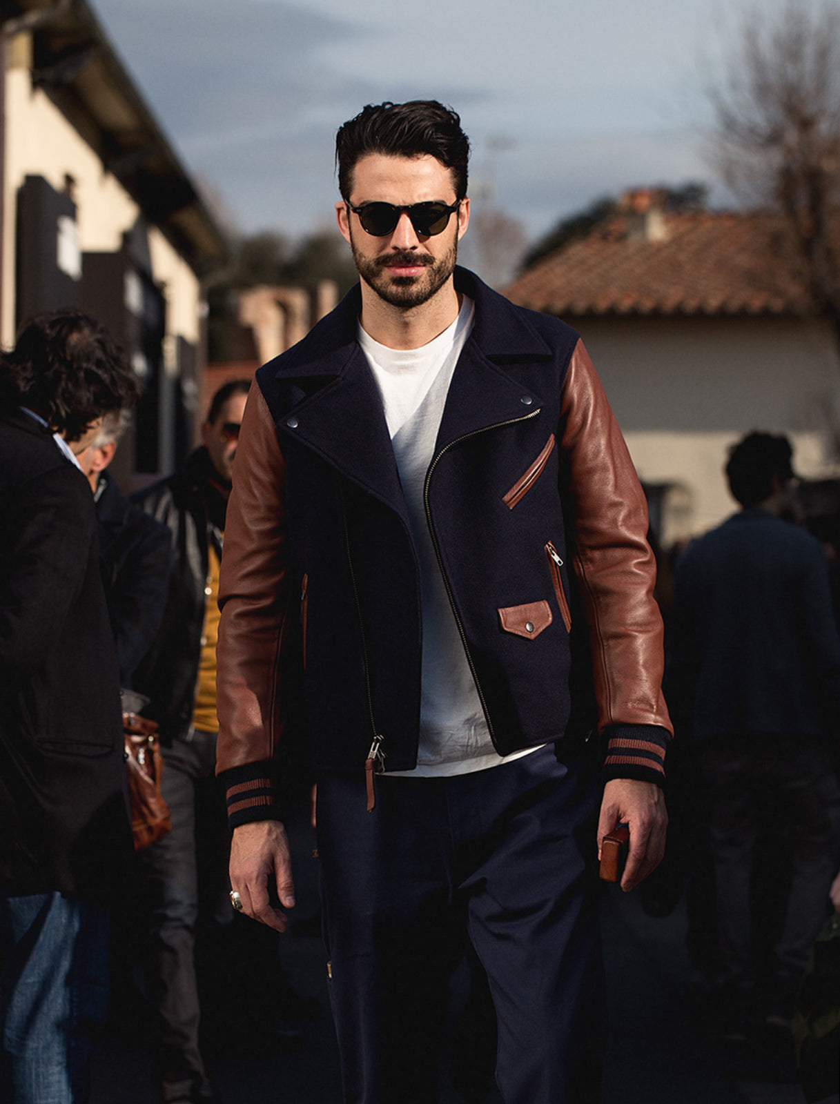 Vintage BKc Varsity Moto Jacket