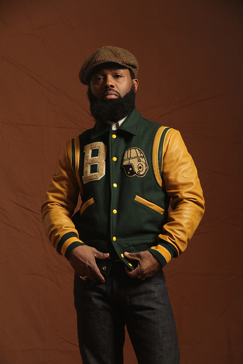 Rare Vintage BKc “Green Ivy” Varsity Jacket
