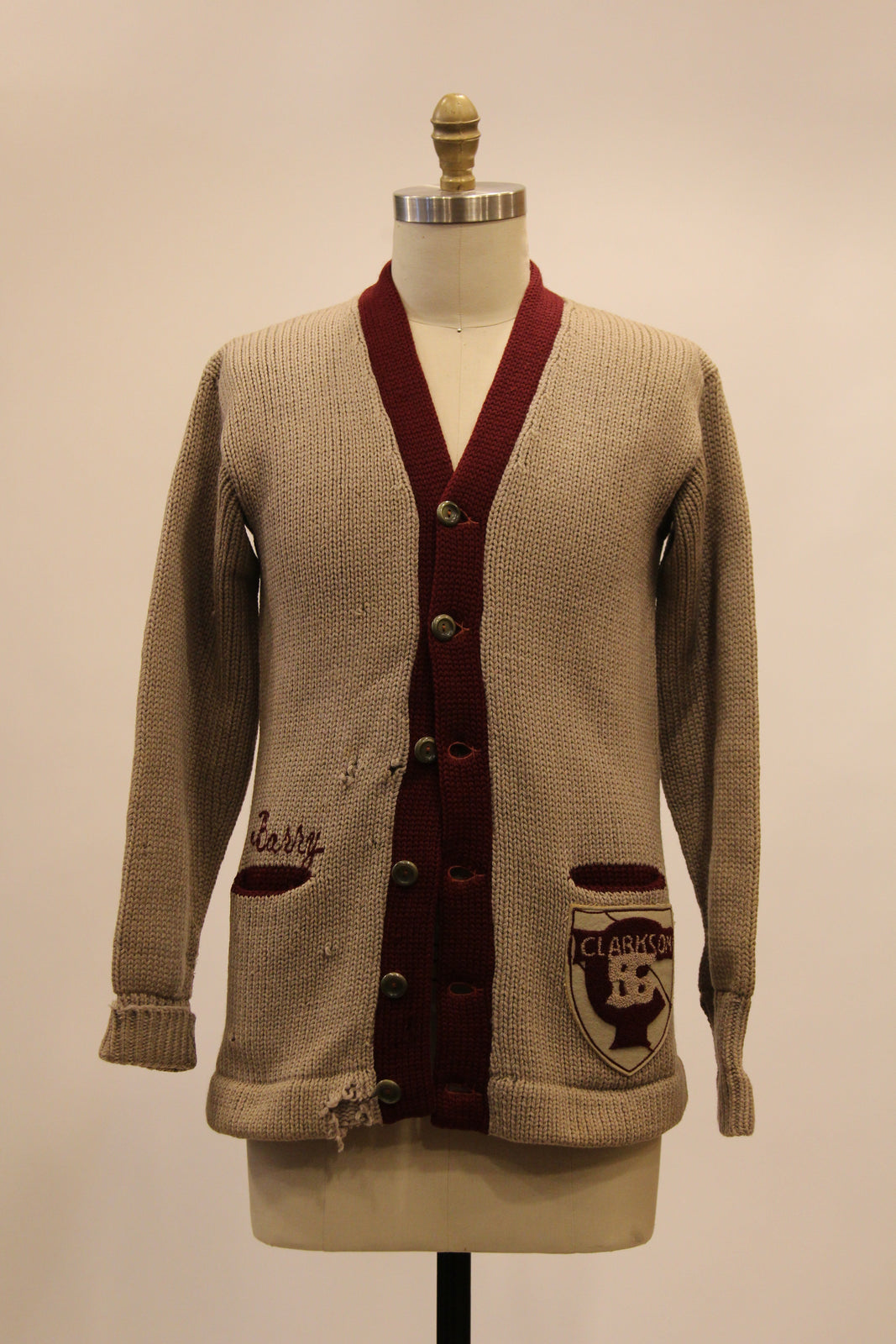 Vintage Knit Wool Cardigan