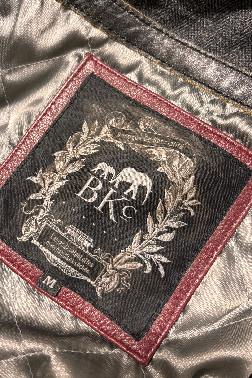 Vintage BKc Leather Bomber Jacket