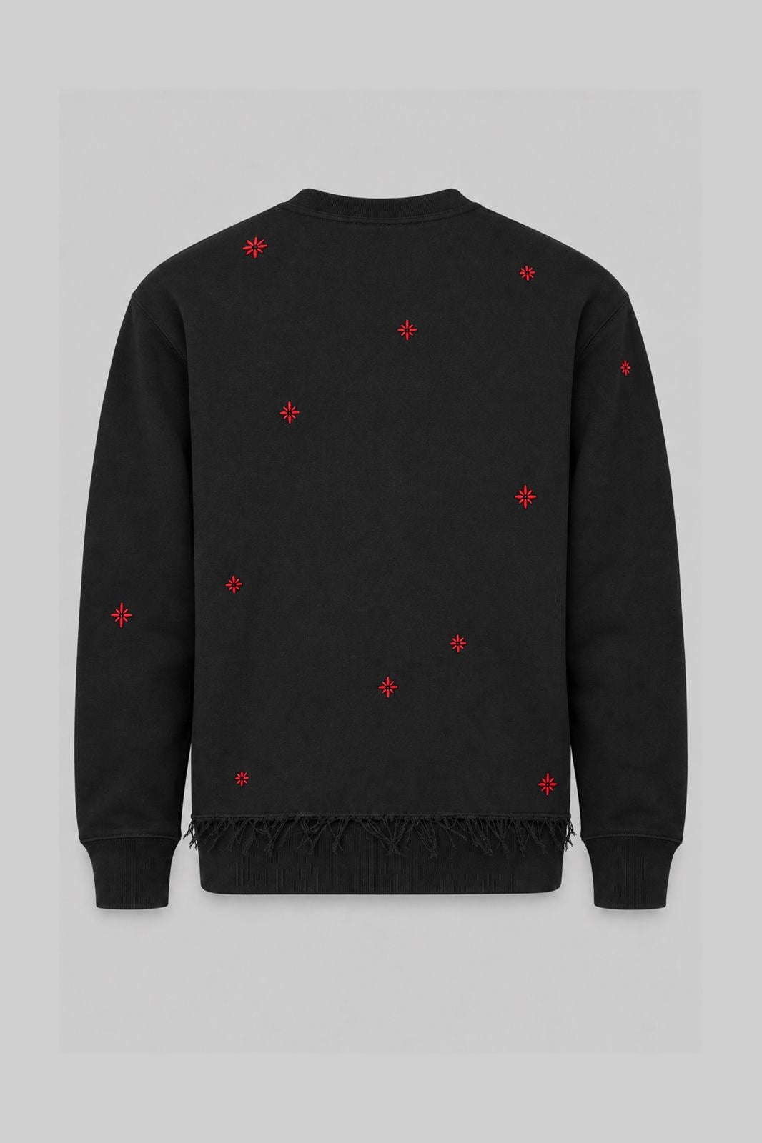 “Stars in Space” Classic B Crewneck (Black/Burgundy)