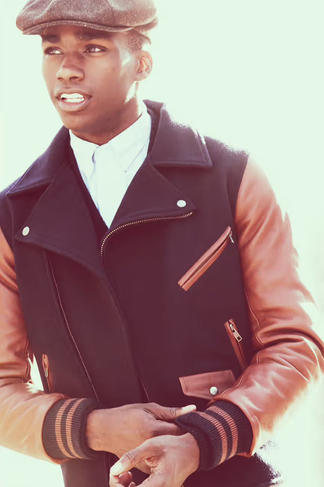 Vintage BKc Varsity Moto Jacket