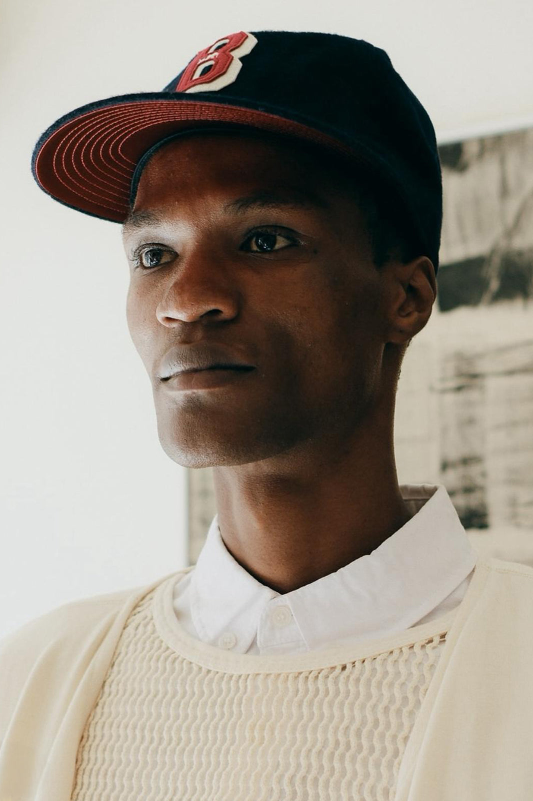 Wool Shadow B Thinkers Cap (Navy)