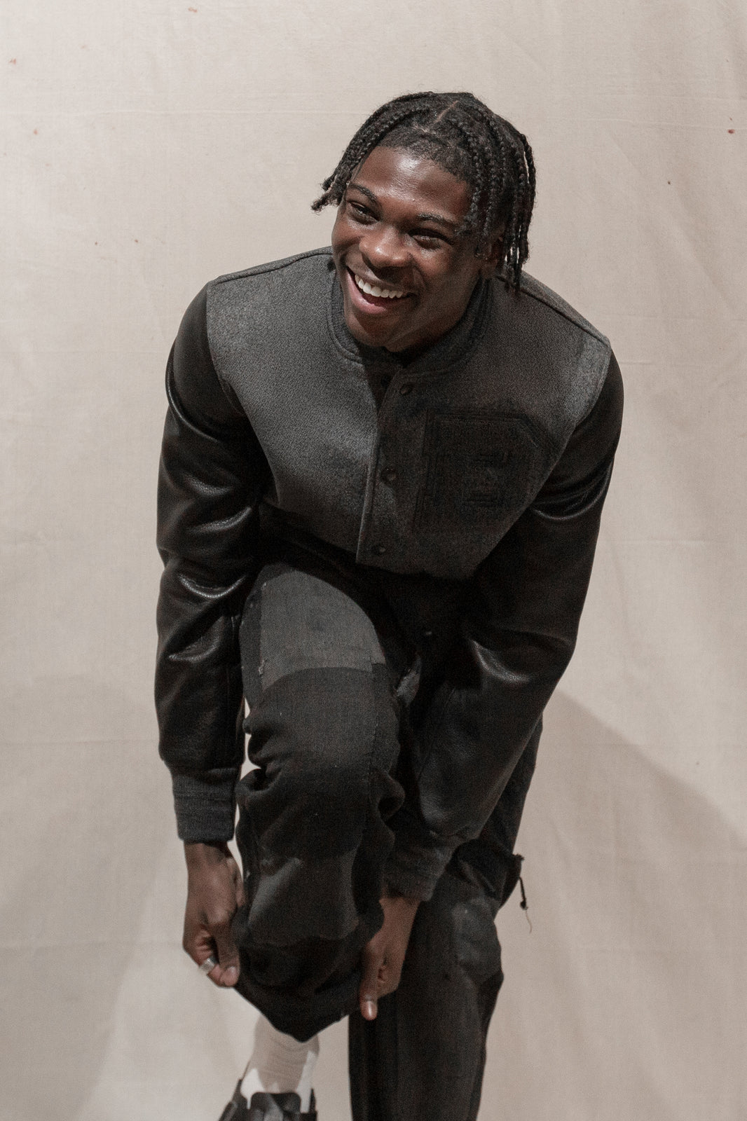 Triple Grey Varsity Jacket