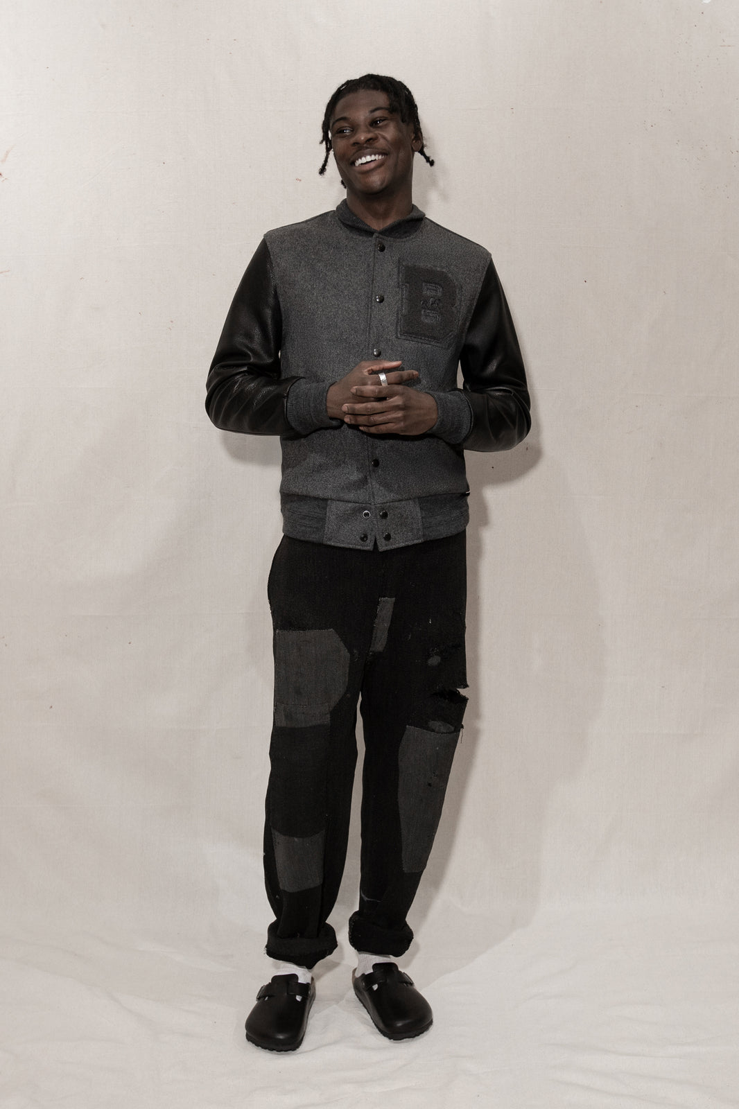 Triple Grey Varsity Jacket