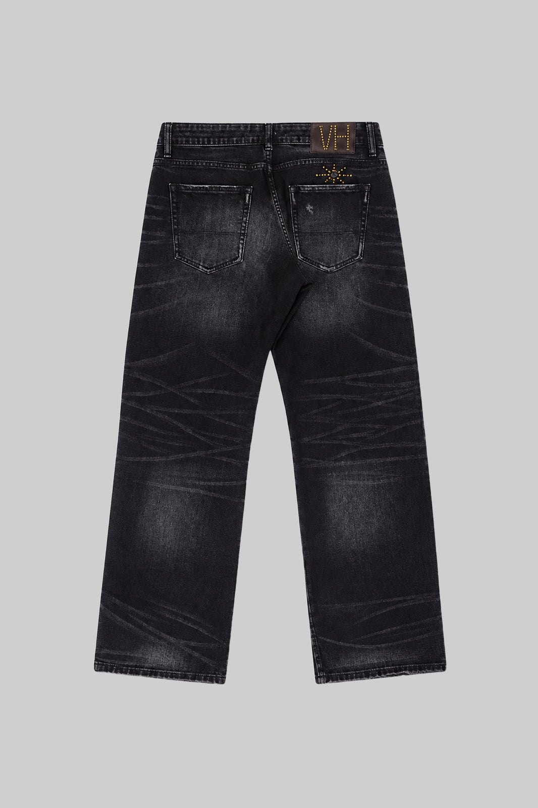 Vintage Heavy Leroy Black Studded Denim