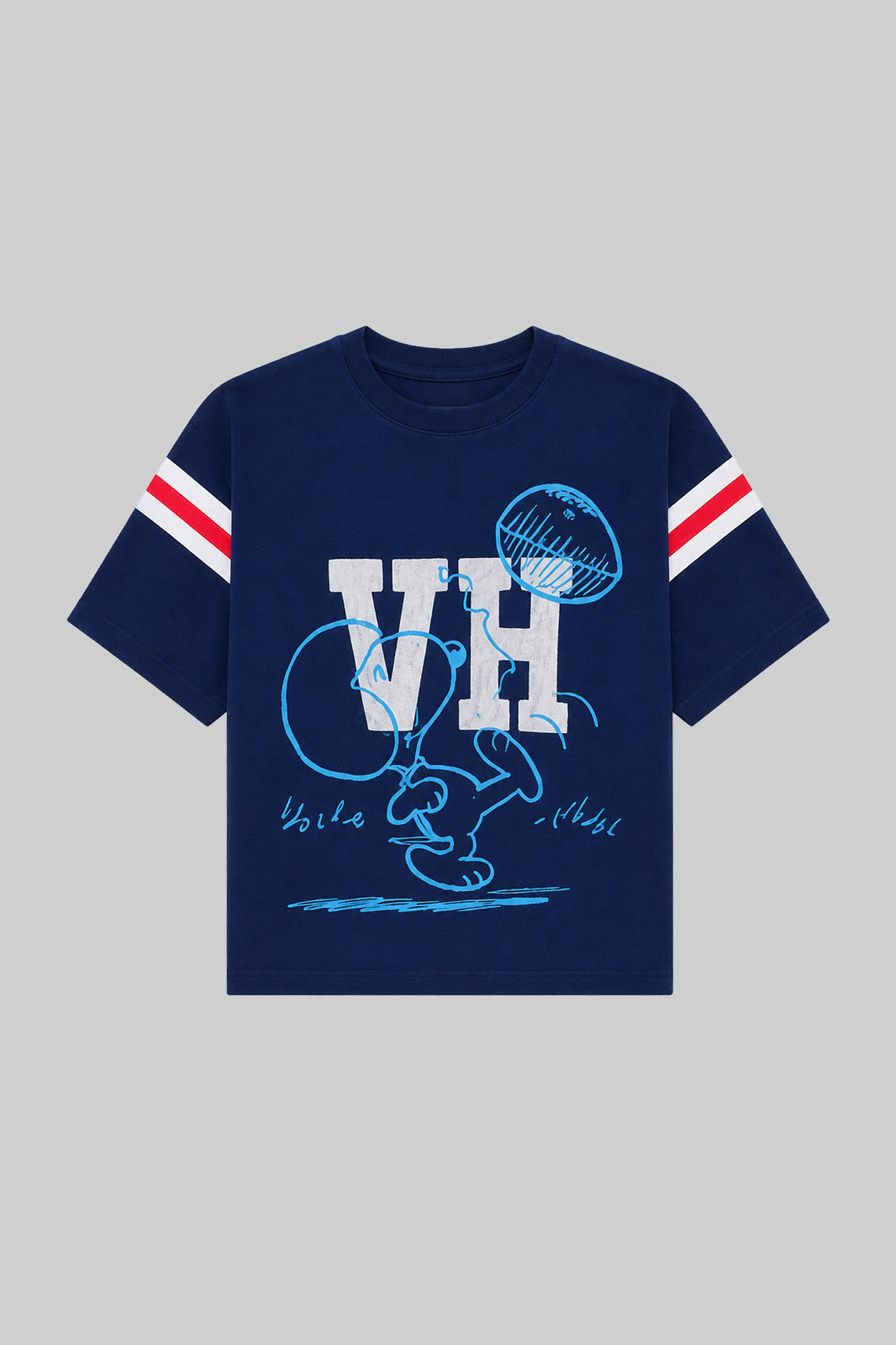 Vintage Heavy Snoopy Football Jersey (Blue)