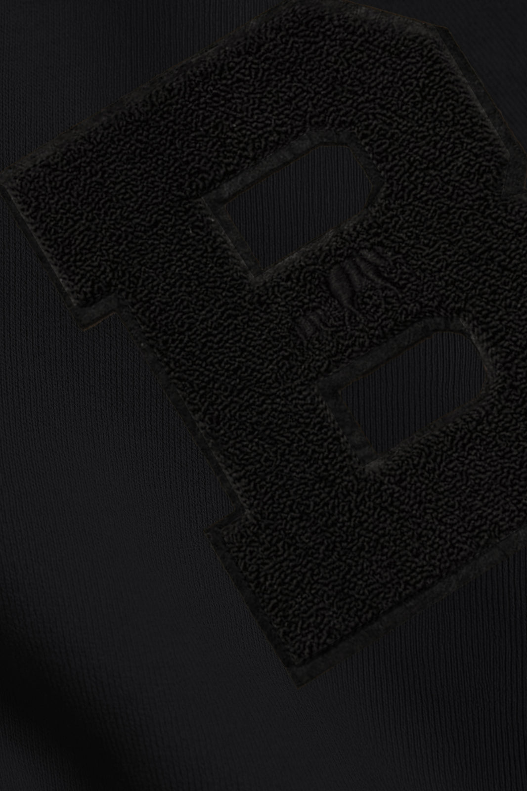 Classic Chenille B Crewneck (Black)