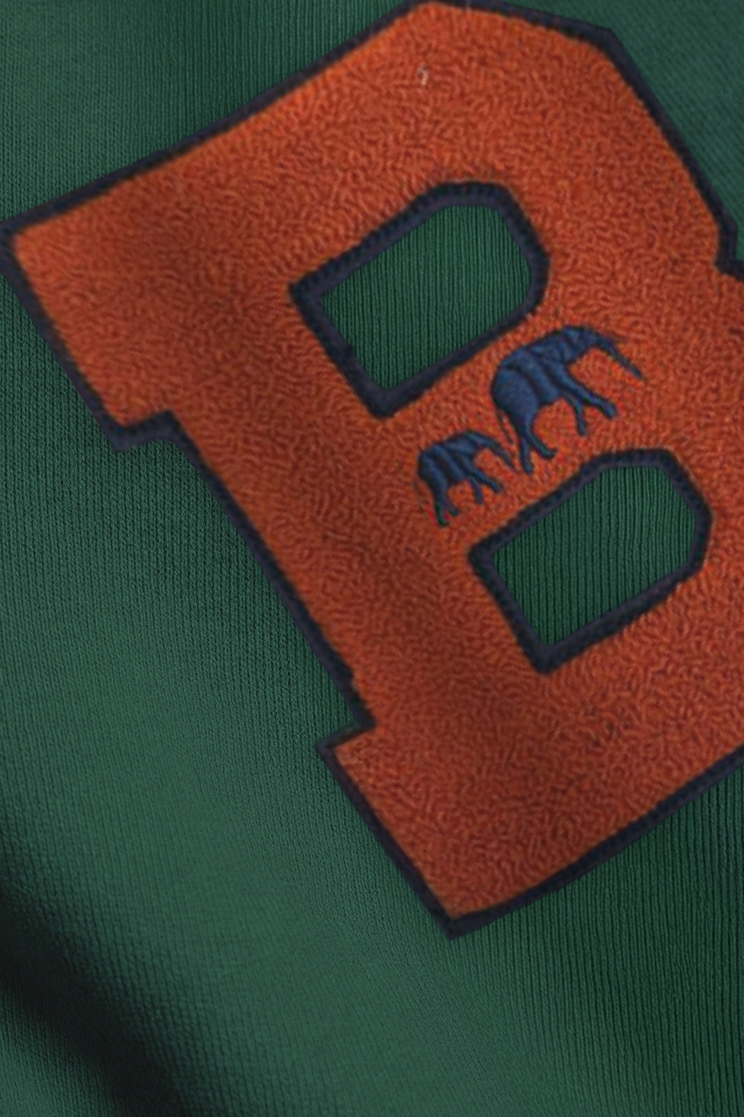 Classic Chenille B Hoodie (Green)