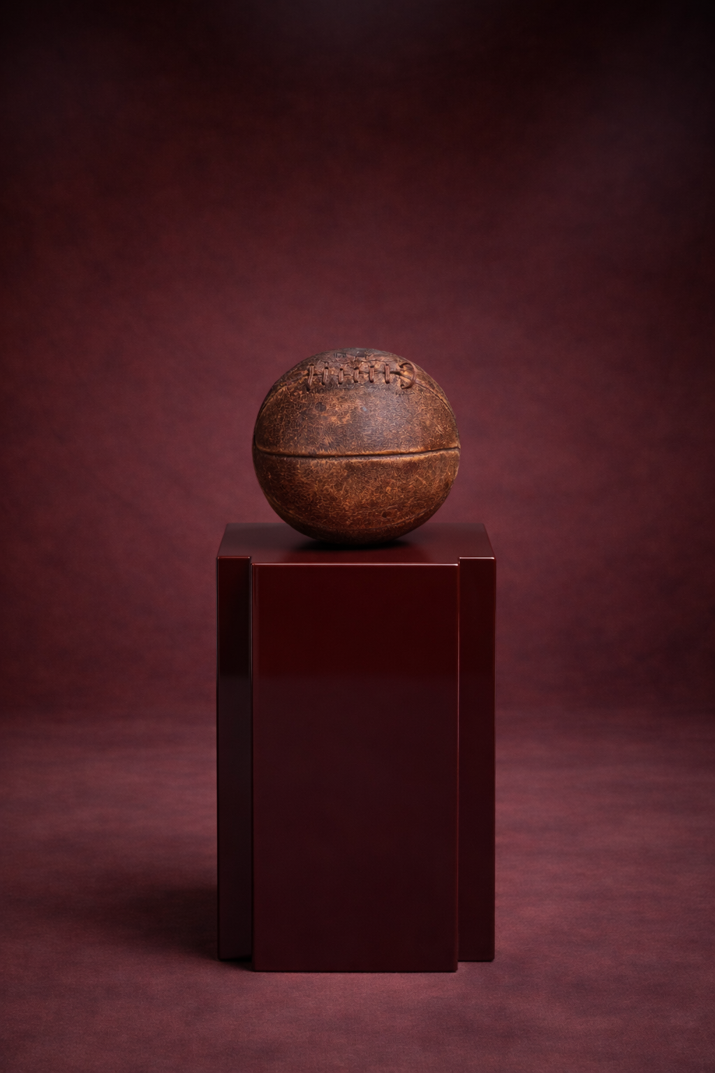 Rare Vintage Leather Soccer Ball