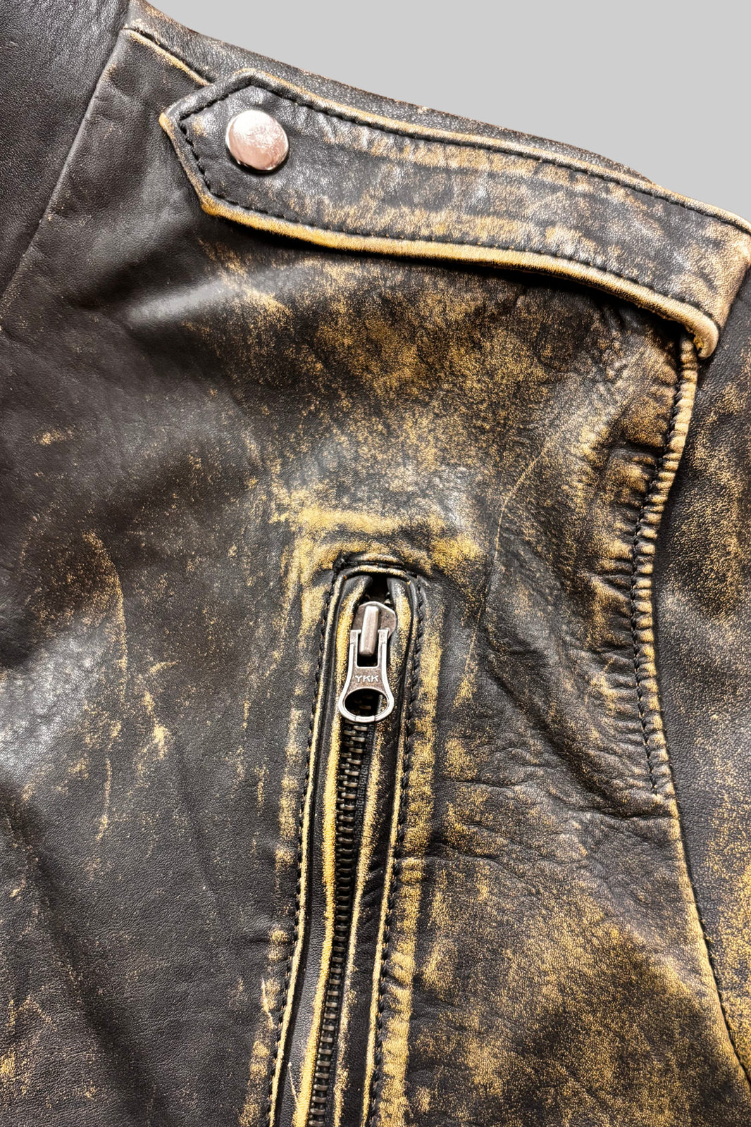 Vintage BKc Leather Bomber Jacket