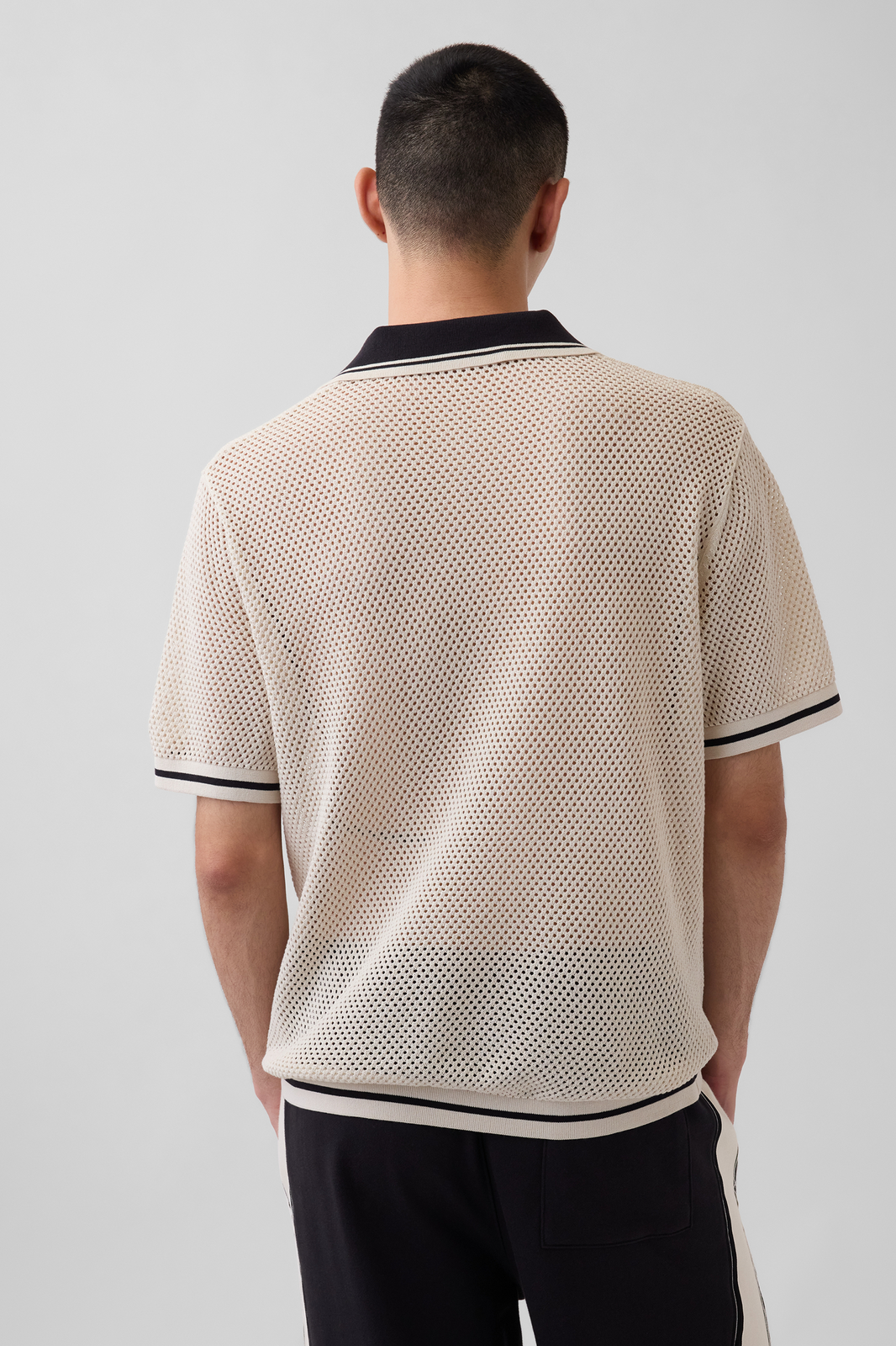 OuiGap Mesh Polo Sweater