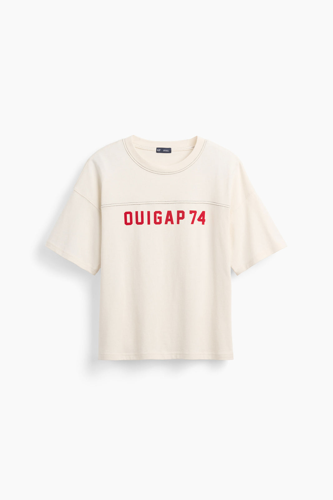 OuiGap Heavyweight Crop Logo T-Shirt