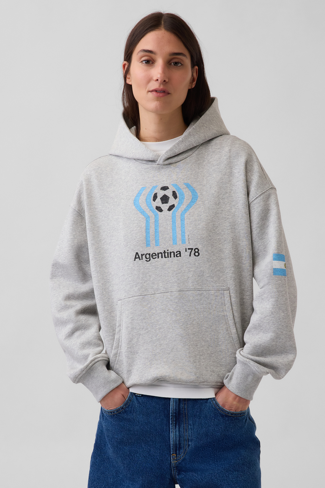 FIFA WORLD CUP™ VintageSoft Terry Oversized Hoodie (Argentina)
