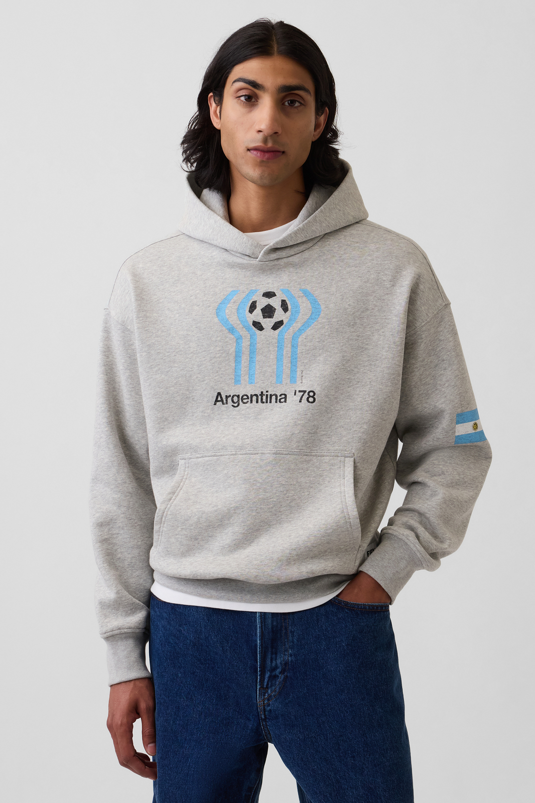 FIFA WORLD CUP™ VintageSoft Terry Oversized Hoodie (Argentina)