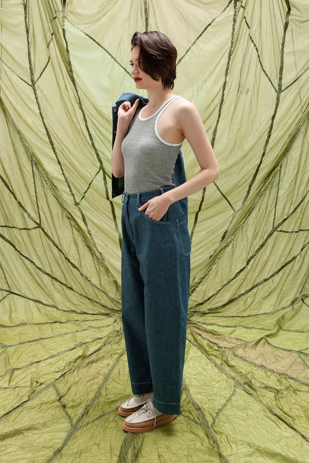 W’Menswear Wendy Trouser In Block Print