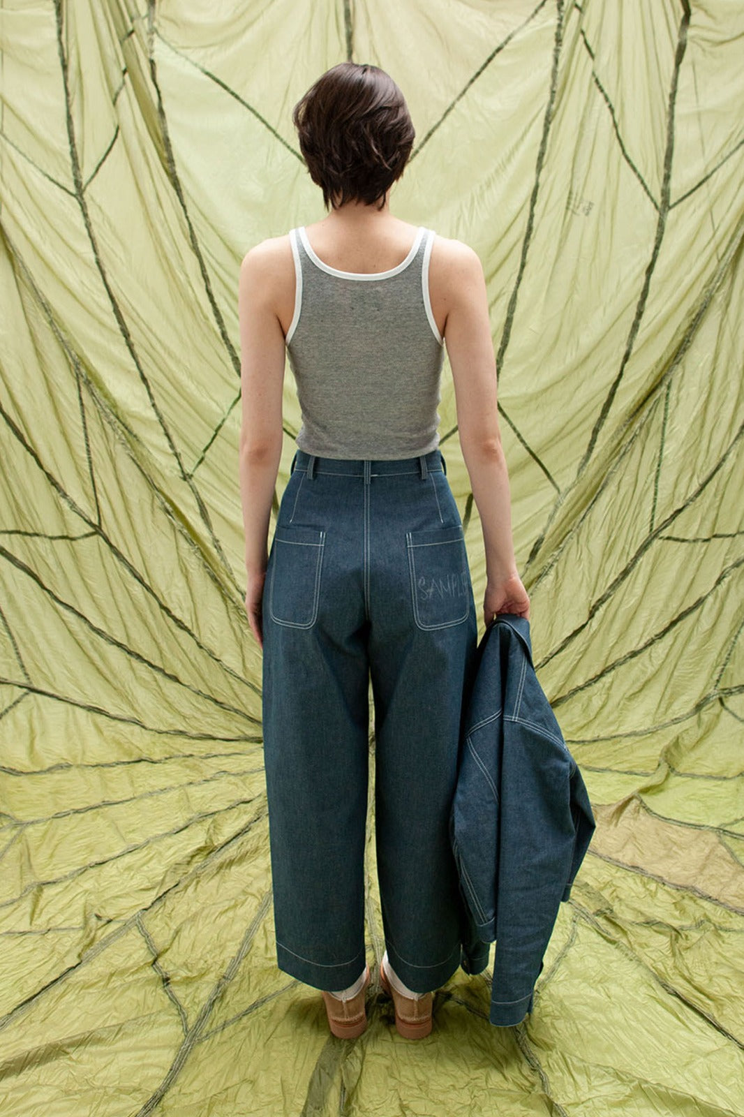W’Menswear Wendy Trouser In Block Print