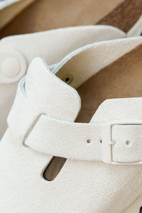 Birkenstock Boston Grip Leather (Antique White)