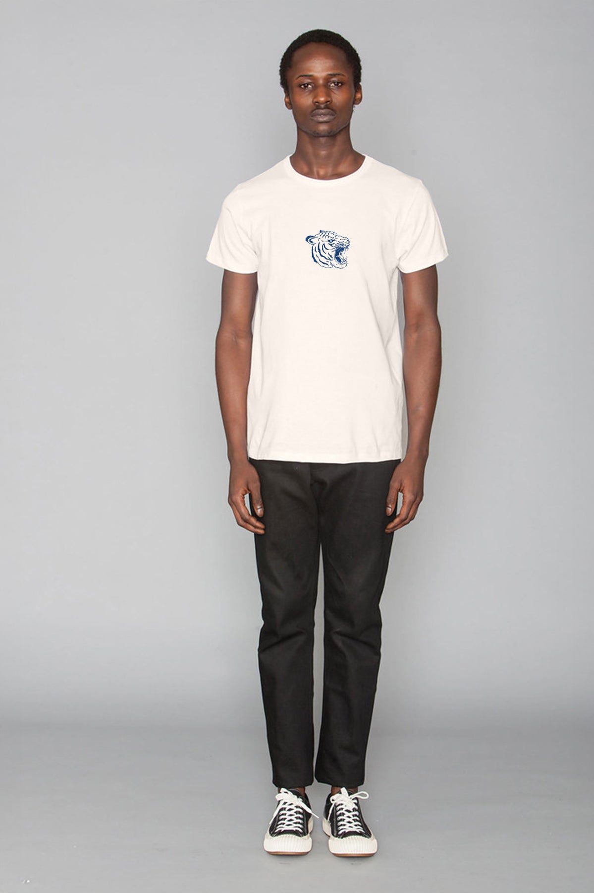 Anniversary Tiger NY Tee (Natural/Navy)