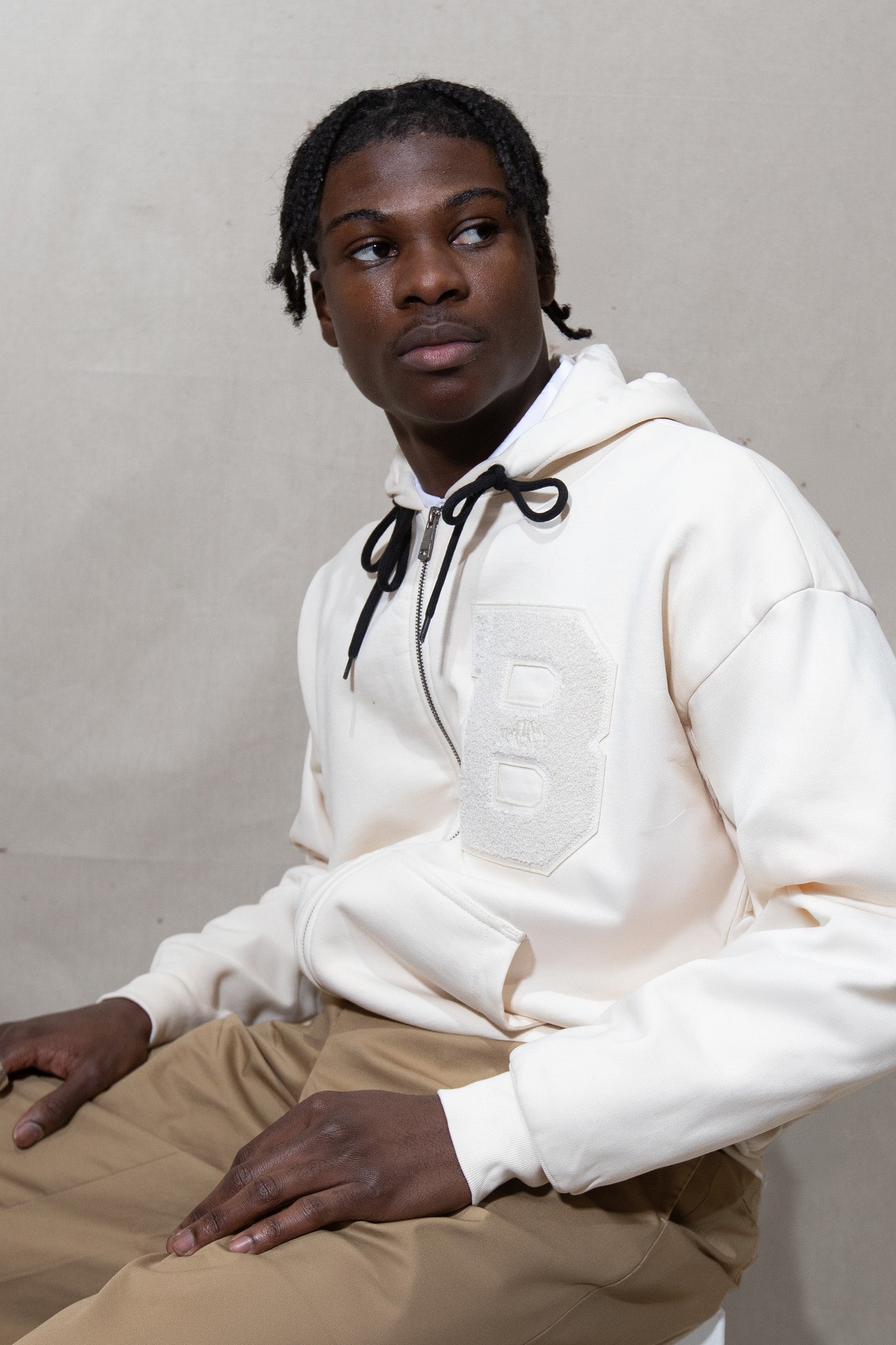 BKc Zip Up Hoodie (White) – The Brooklyn Circus