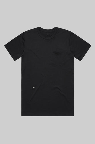 Future Proof Pocket Black Tee