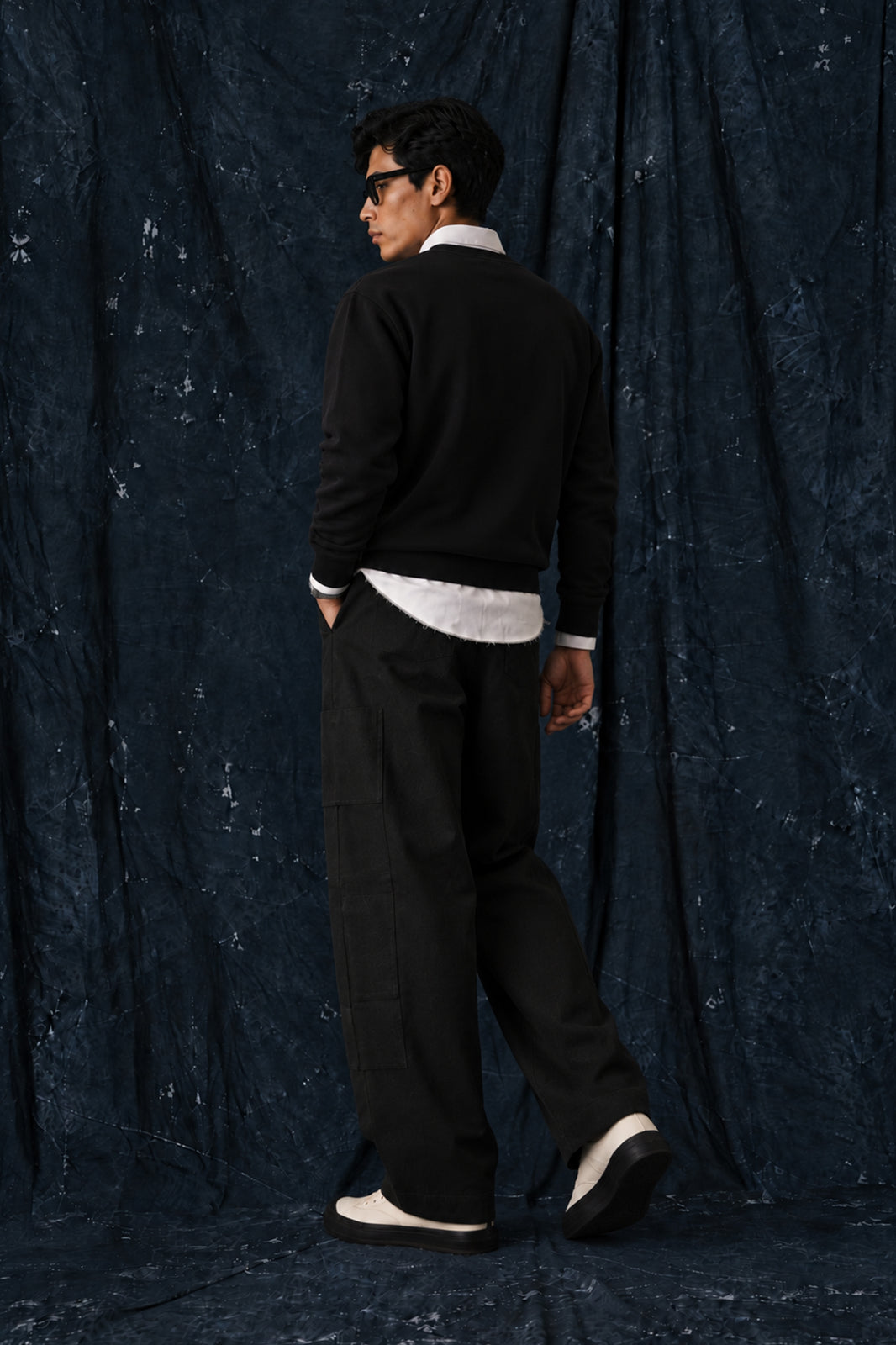 NEW! Classic B Chenille Crewneck (Black)