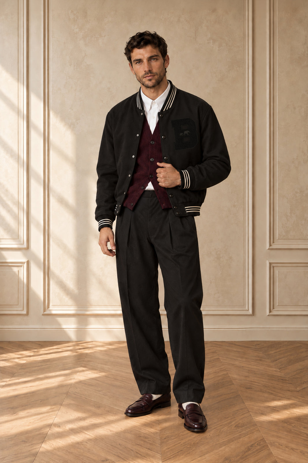NEW! Cotton Dugout Varsity Jacket