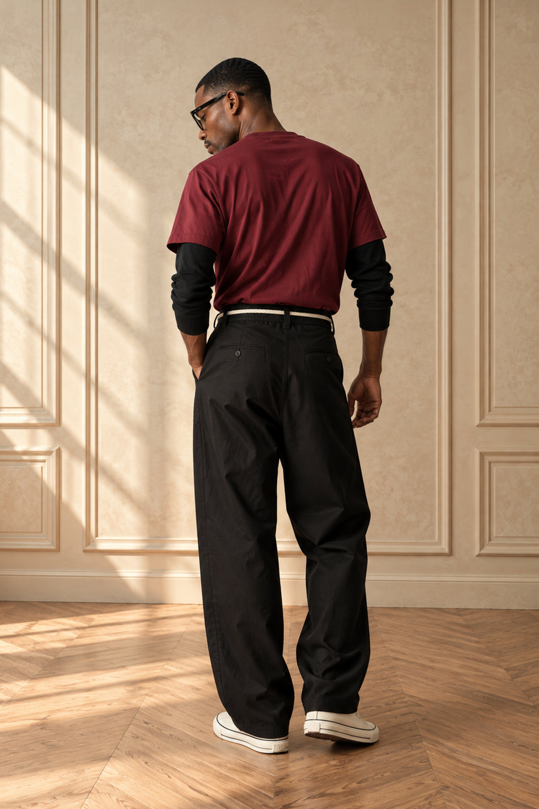 Brooklyn Dodge Ball Tee (Burgundy/Natural)