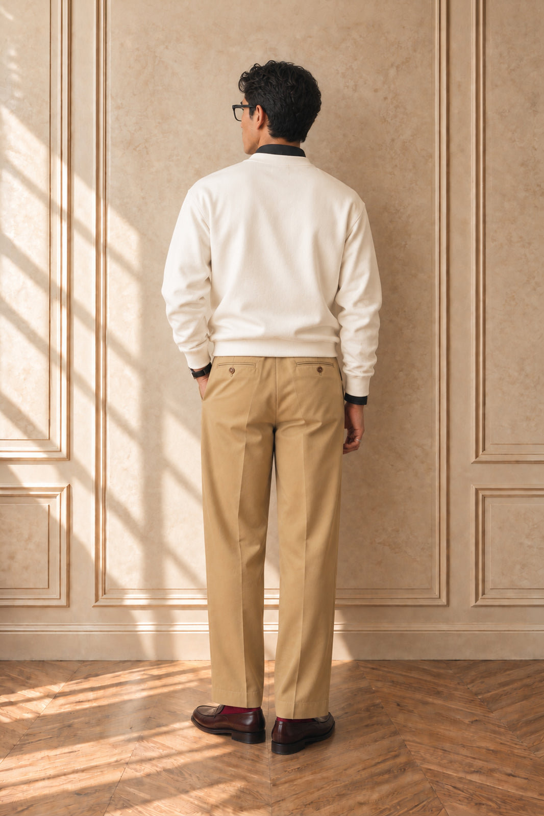 Classic B Chenille Crewneck (Natural)