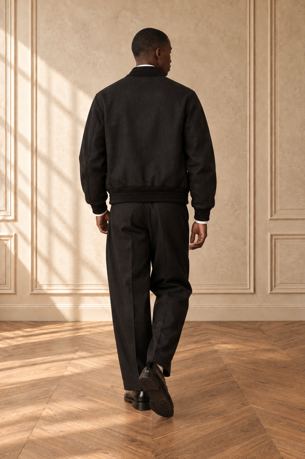 The “Black Ashe” Wool Varsity Jacket