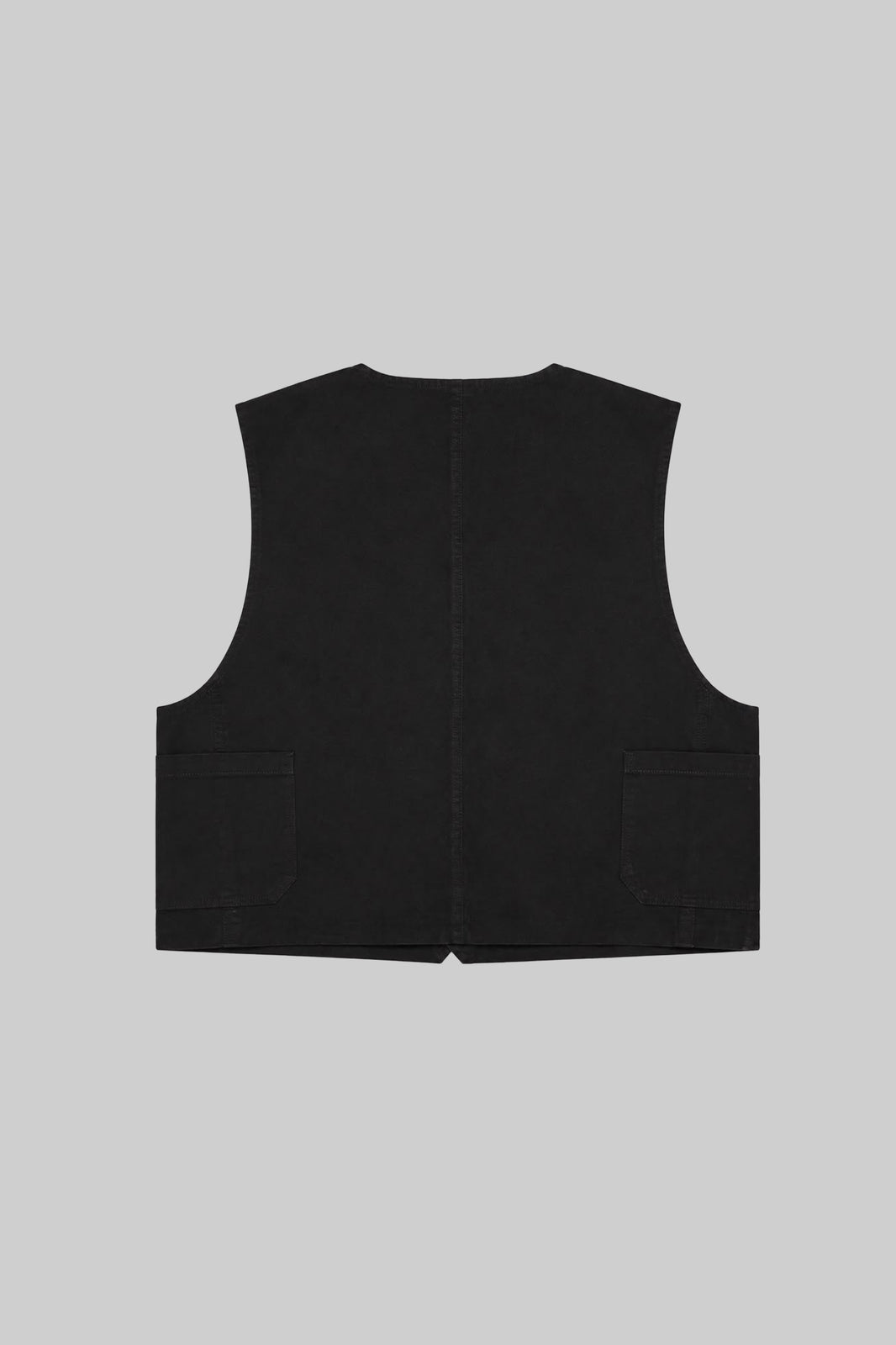 Vintage Heavy Ripstop Vest (Black)