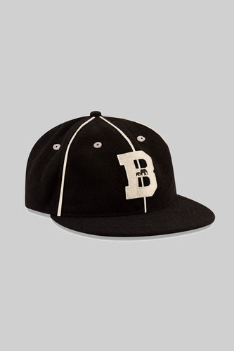 WOOL BKc Felt Varsity Cap (Black/White)