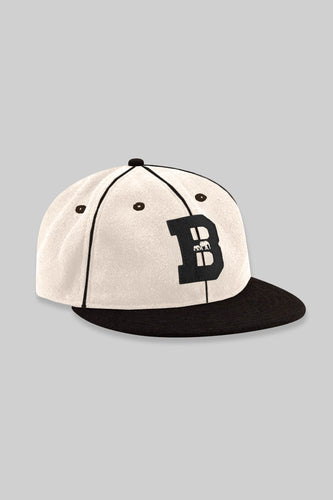WOOL BKc Felt Varsity Cap (White/Black)
