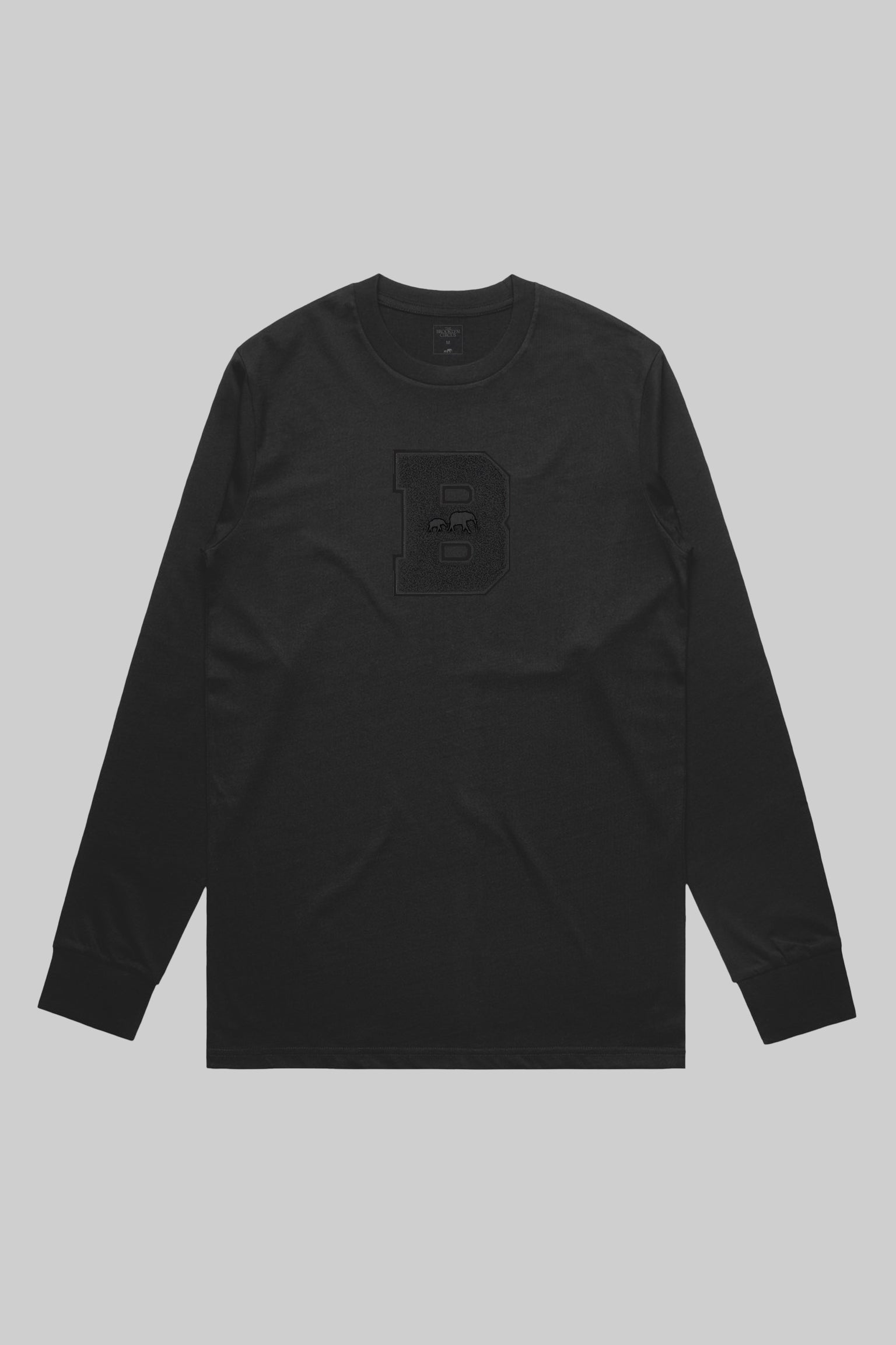 (Pre-Order) Classic Chenille B L/S Tee (Black)
