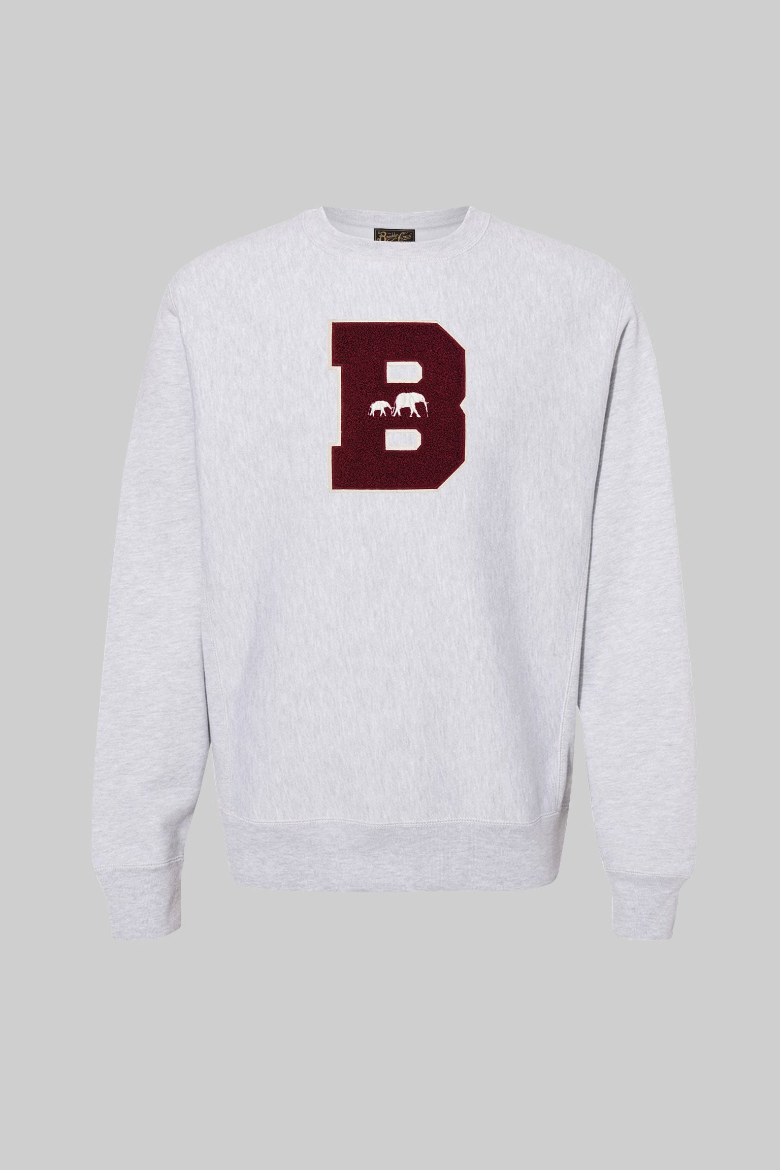 Classic B Chenille Crewneck (Heather Gray)