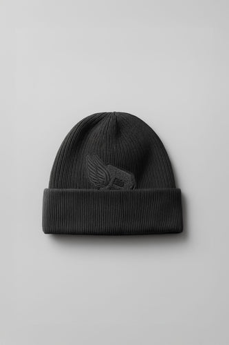 Winged B Beanie (Triple Black)