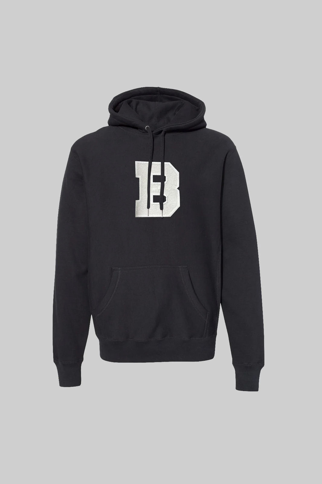 Classic Chenille B Hoodie (Black)