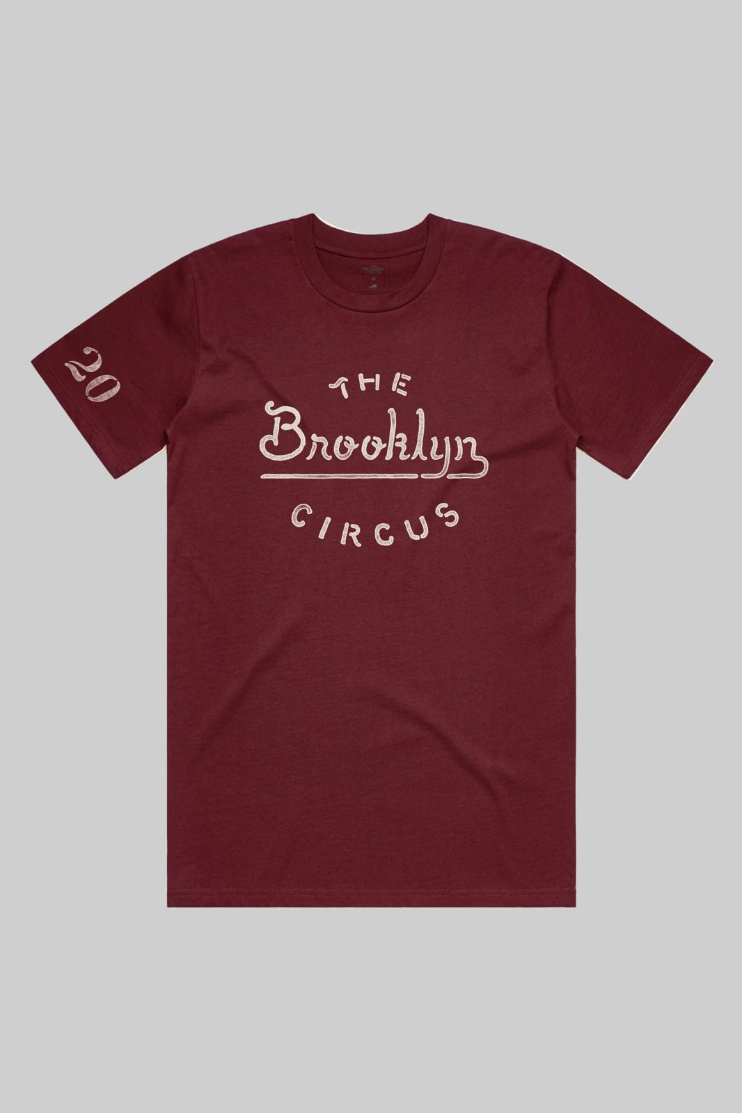 Brooklyn Dodge Ball Tee (Burgundy/Natural)