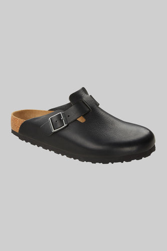 Birkenstock Boston Grip Leather (Vintage Black)
