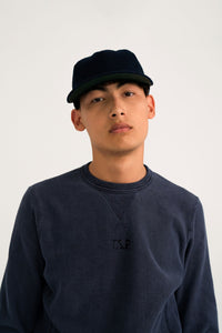 The School Project “Reverse Weave Crewneck” (Washed Navy)