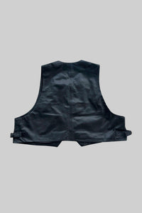 KOS Cropped Leather Vest
