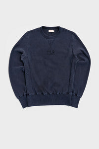 The School Project “Reverse Weave Crewneck” (Washed Navy)