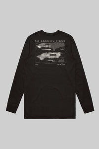 BKc Canal NYc Map L/S (Black Tee)