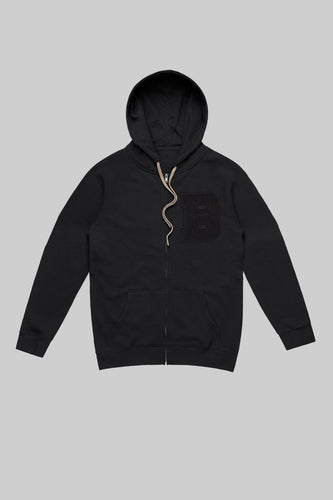 BKc Zip Up Hoodie (Black)