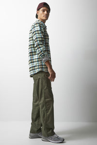 Lee x BKc Working West Flannel Shirt (Green Plaid)
