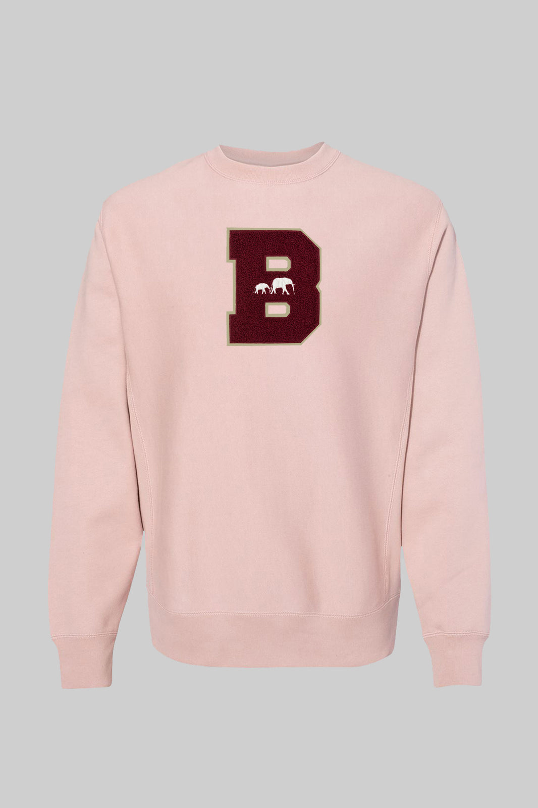 Classic B Chenille Crewneck (Hush Pink)