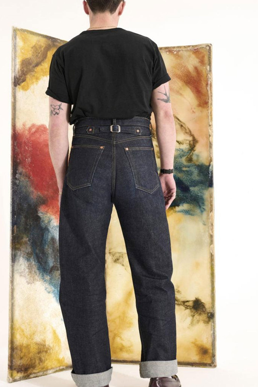 Cropped pocket denim pullover – Scott Fraser Collection