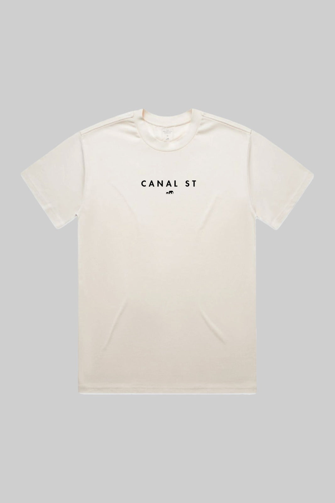 BKc Canal Street Back Wall  White Tee